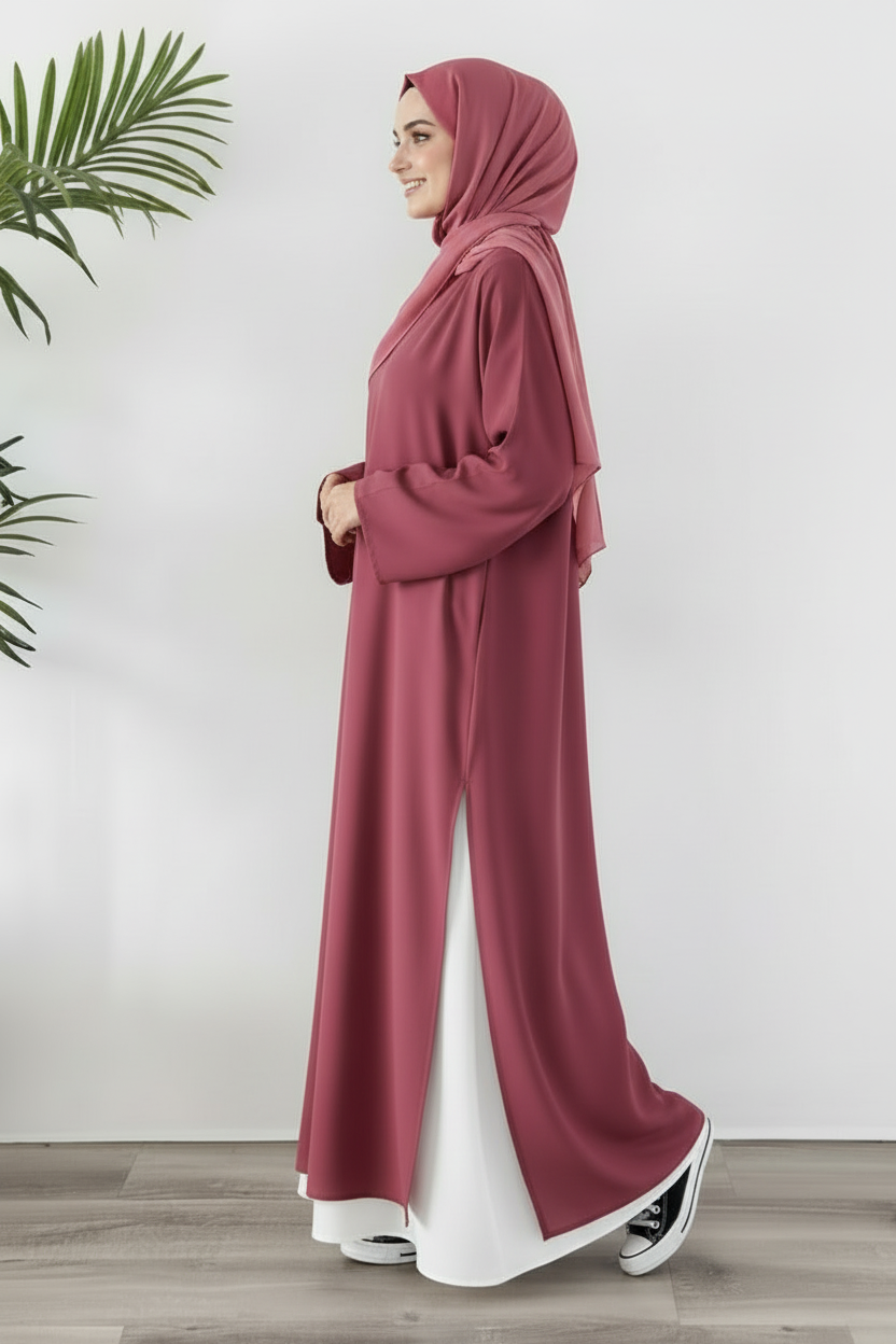 Tunique Longue avec jupe large Mauve