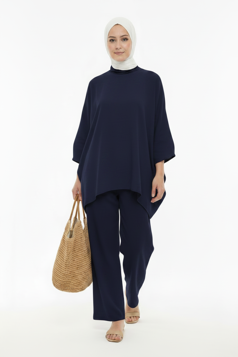طقم لينان أوفرسايز Ensemble lin oversized