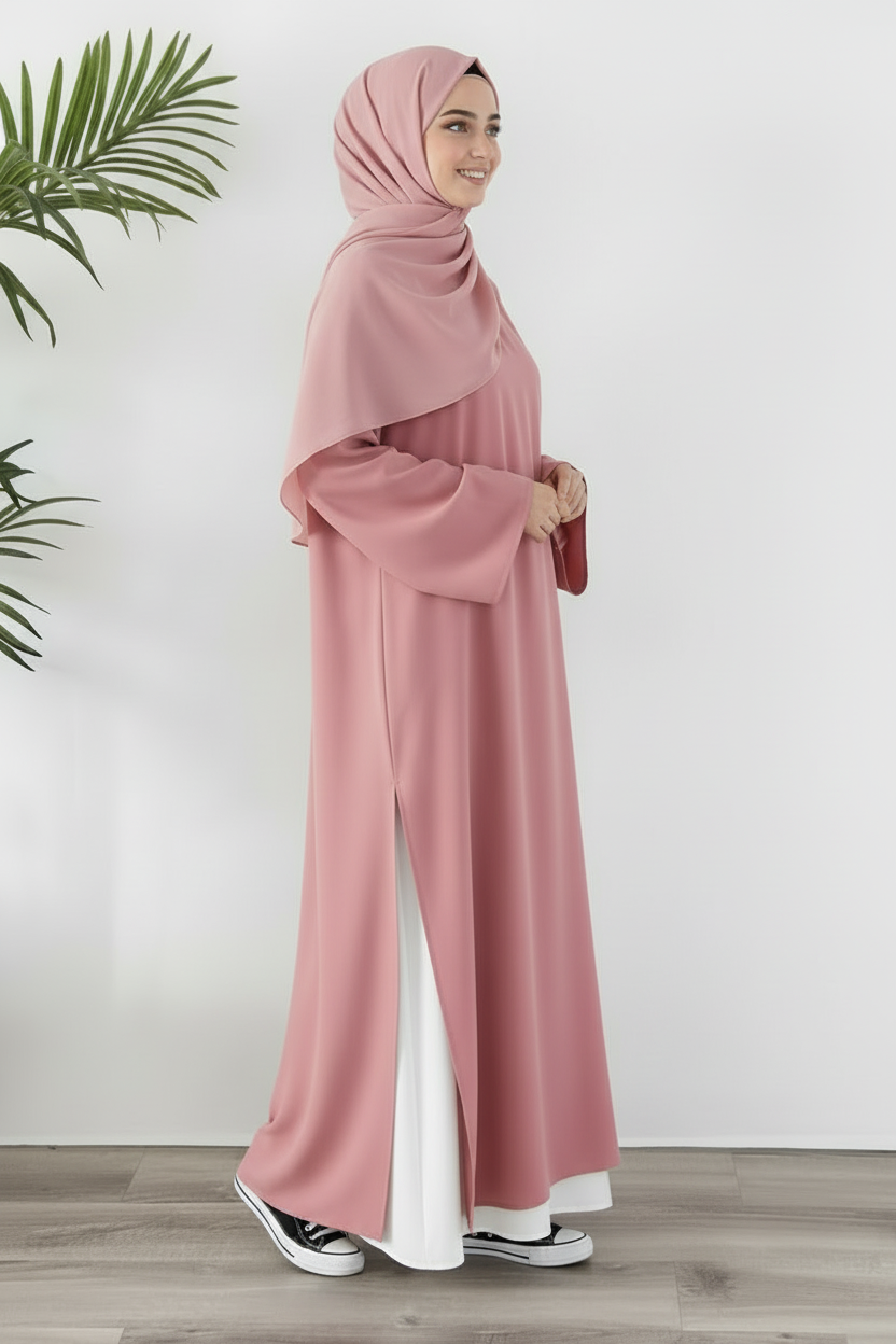 Tunique Longue avec jupe large Rose