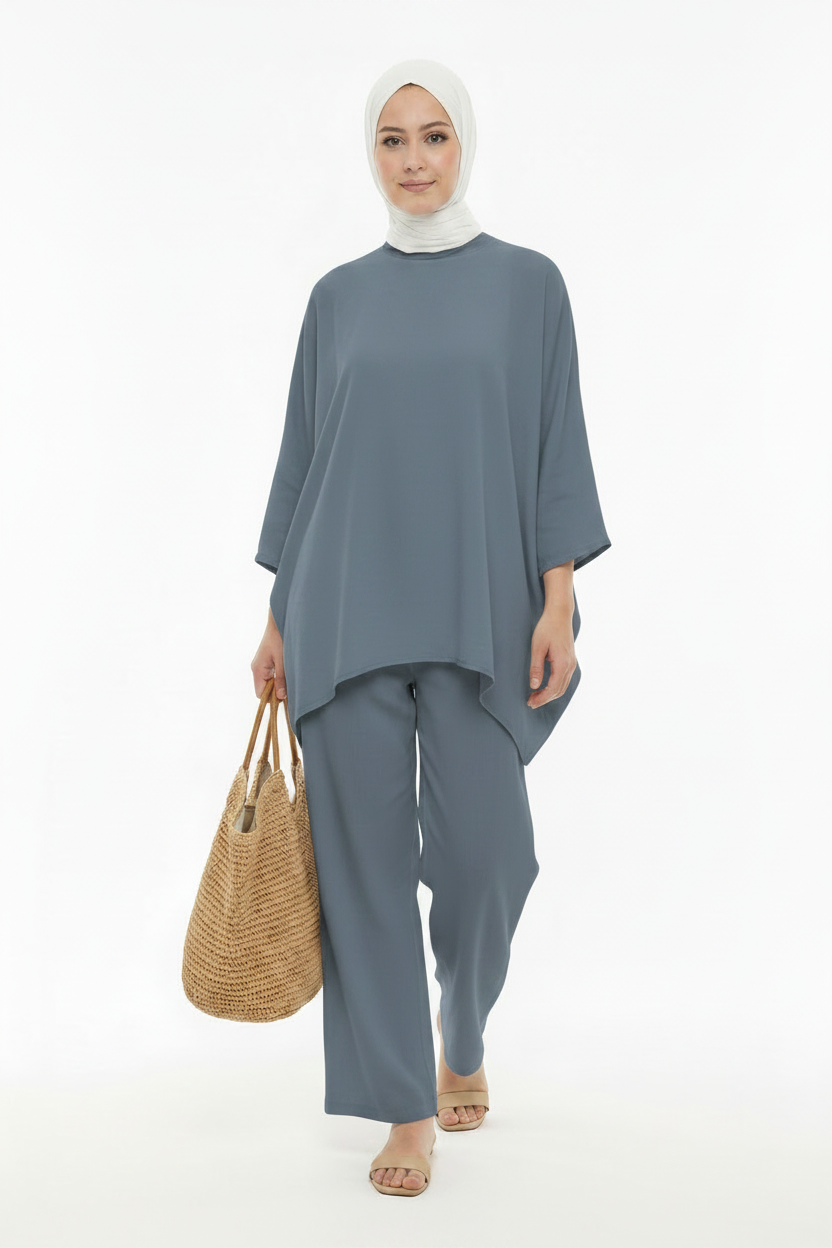 طقم لينان أوفرسايز Ensemble lin oversized
