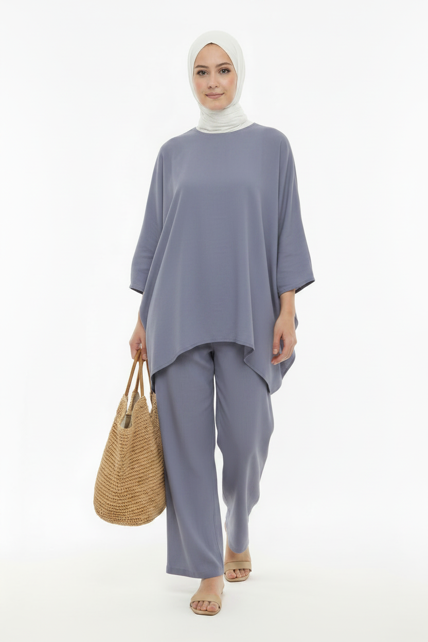 طقم لينان أوفرسايز Ensemble lin oversized