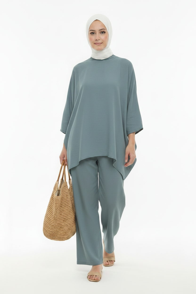 طقم لينان أوفرسايز Ensemble lin oversized
