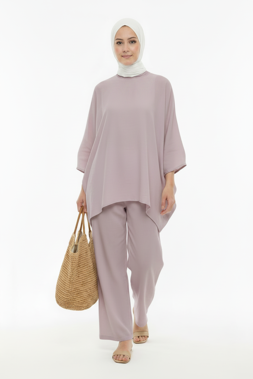 طقم لينان أوفرسايز Ensemble lin oversized