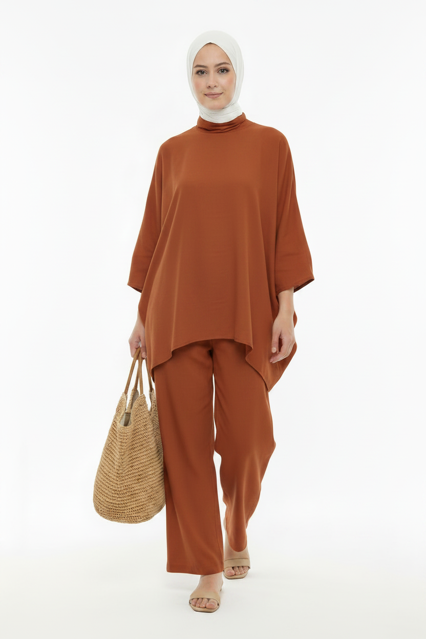 طقم لينان أوفرسايز Ensemble lin oversized
