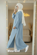 Tunique longue Crêpe Fluide et son pantalon large