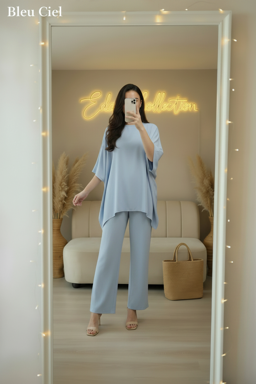 طقم لينان أوفرسايز Ensemble Summer lin oversized