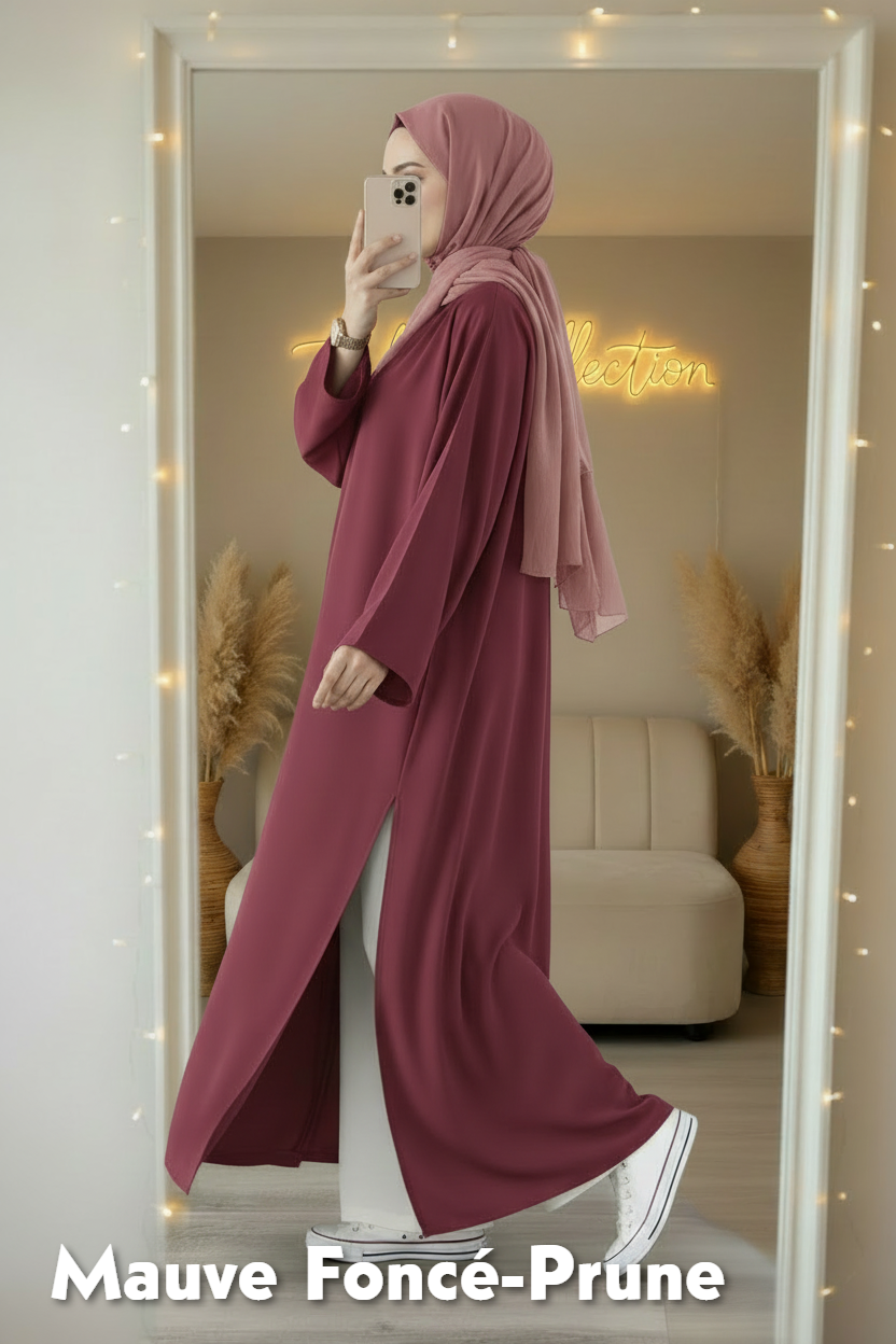 Tunique longue Crêpe Fluide et son pantalon large