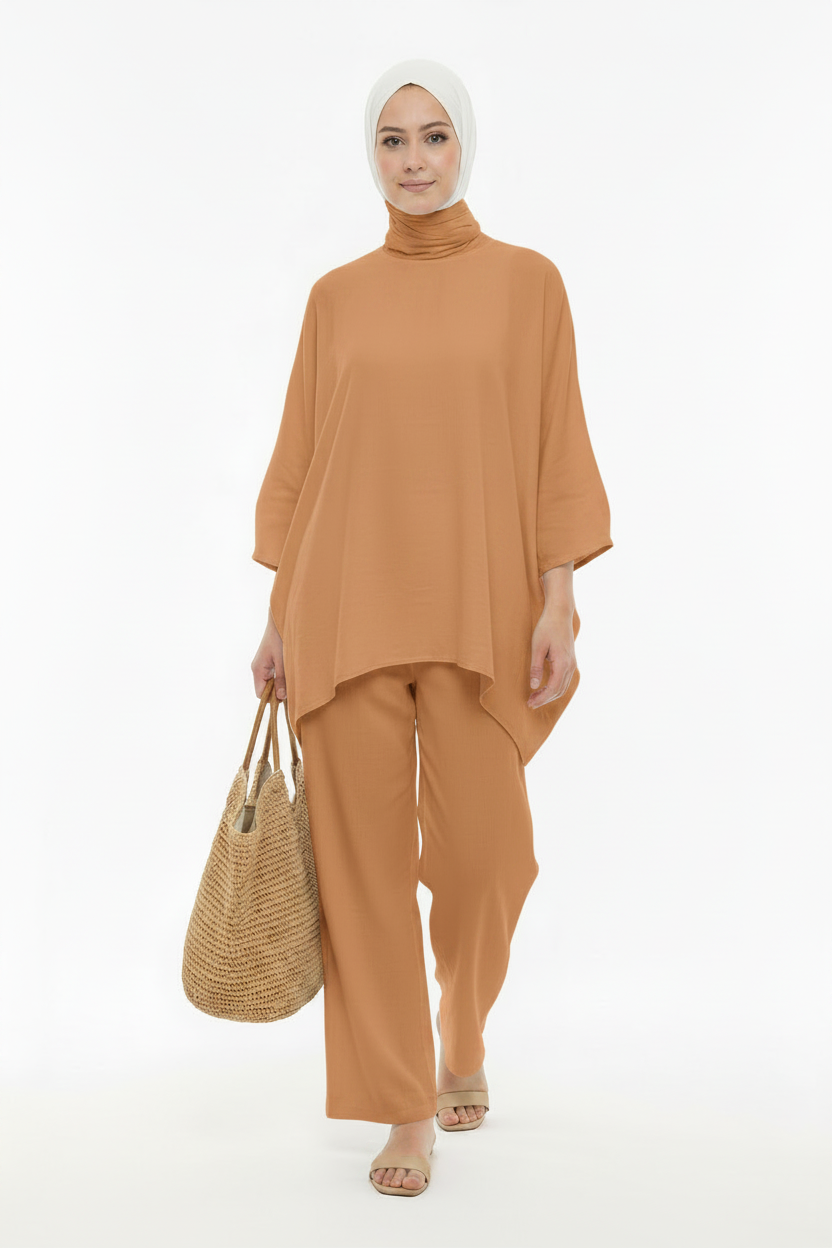 طقم لينان أوفرسايز Ensemble lin oversized