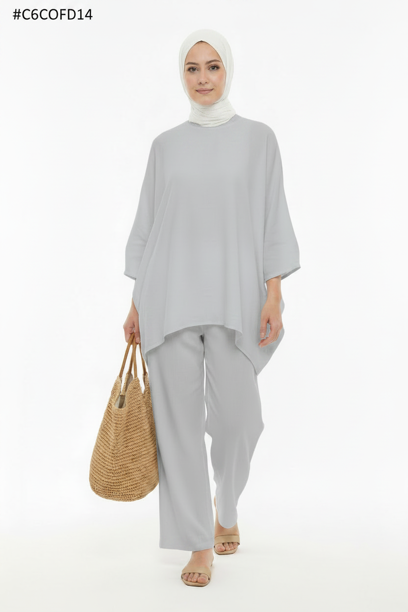 طقم لينان أوفرسايز Ensemble lin oversized