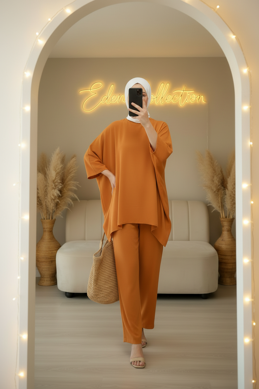 طقم لينان أوفرسايز Ensemble lin oversized