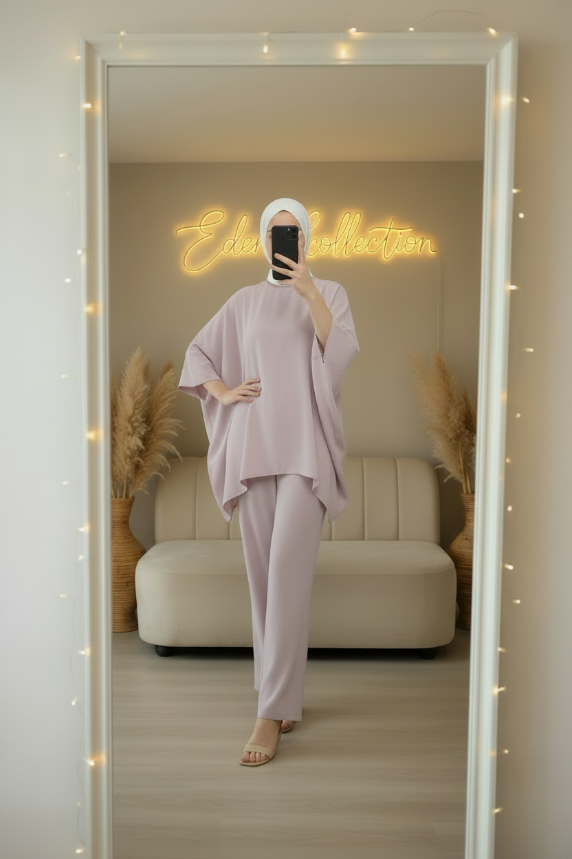 طقم لينان أوفرسايز Ensemble lin oversized