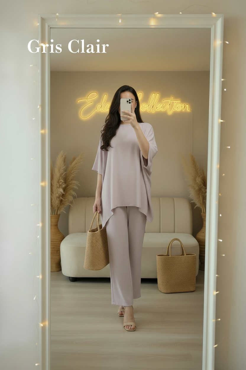 طقم لينان أوفرسايز Ensemble Summer lin oversized