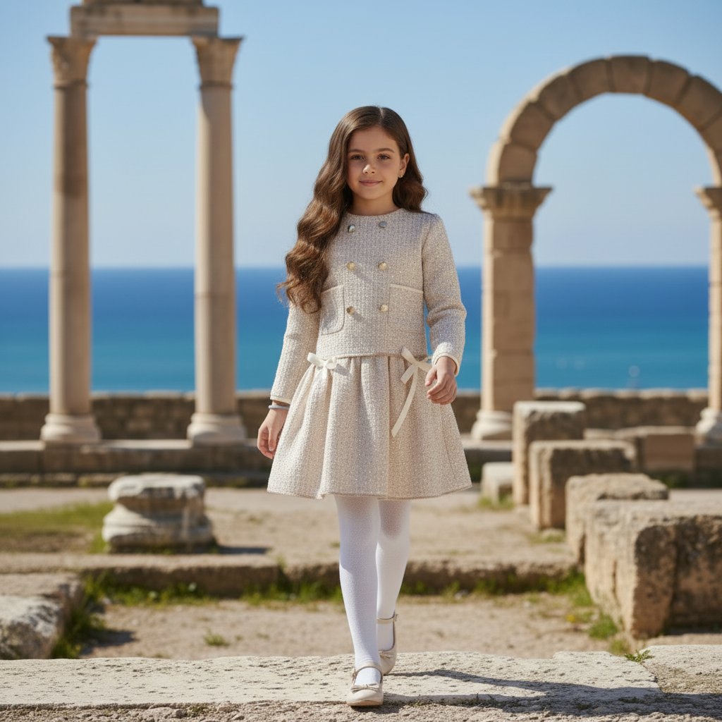 Ensemble Chanel luxe strass-beige