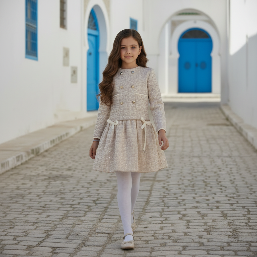 Ensemble Chanel luxe strass-beige