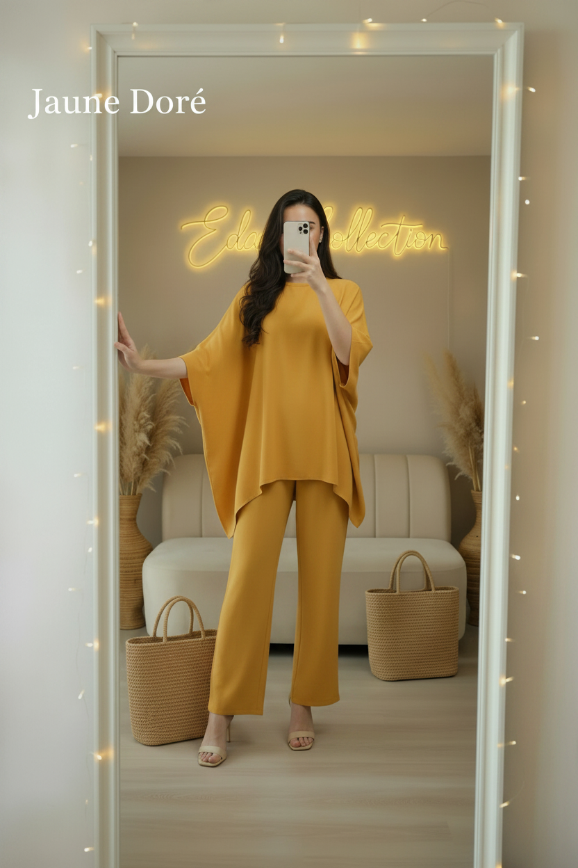 طقم لينان أوفرسايز Ensemble Summer lin oversized