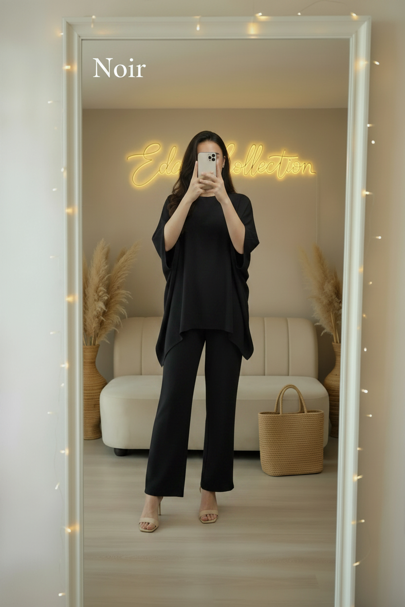 طقم لينان أوفرسايز Ensemble Summer lin oversized