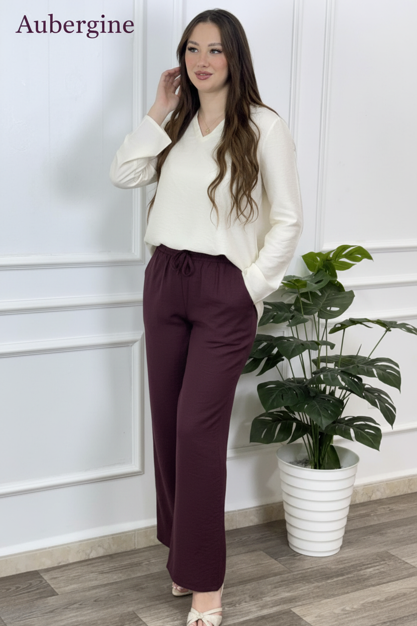 Pantalon Aubergine