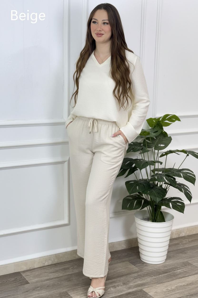 Pantalon Beige