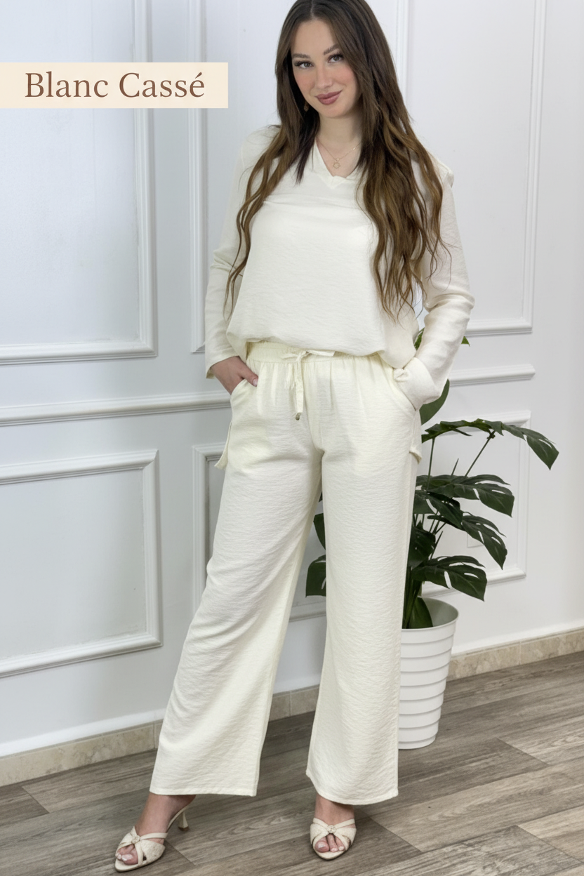 Pantalon Blanc Cassé