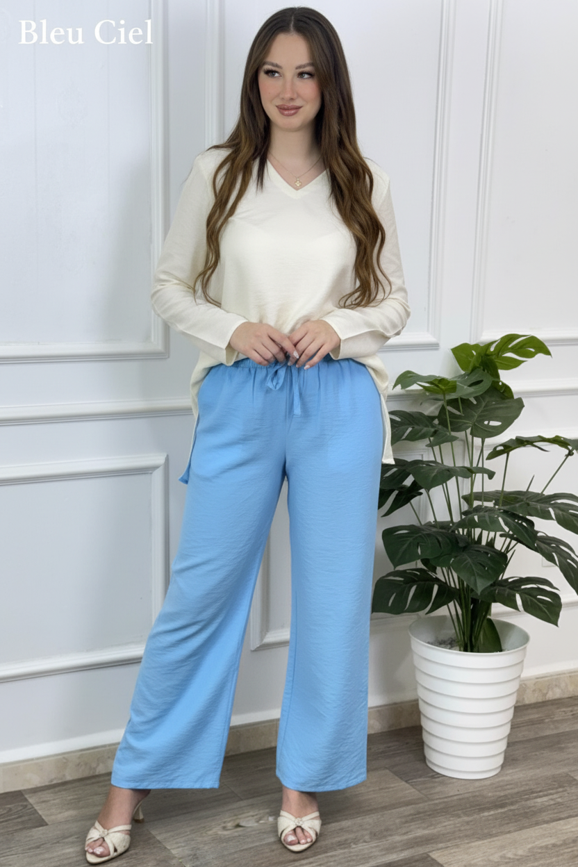 Pantalon Bleu Ciel
