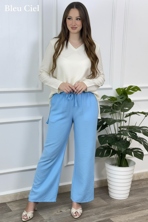 Pantalon Bleu Ciel