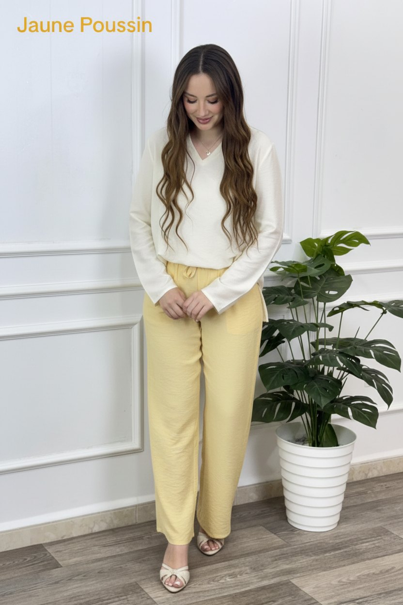 Pantalon Jaune Poussin