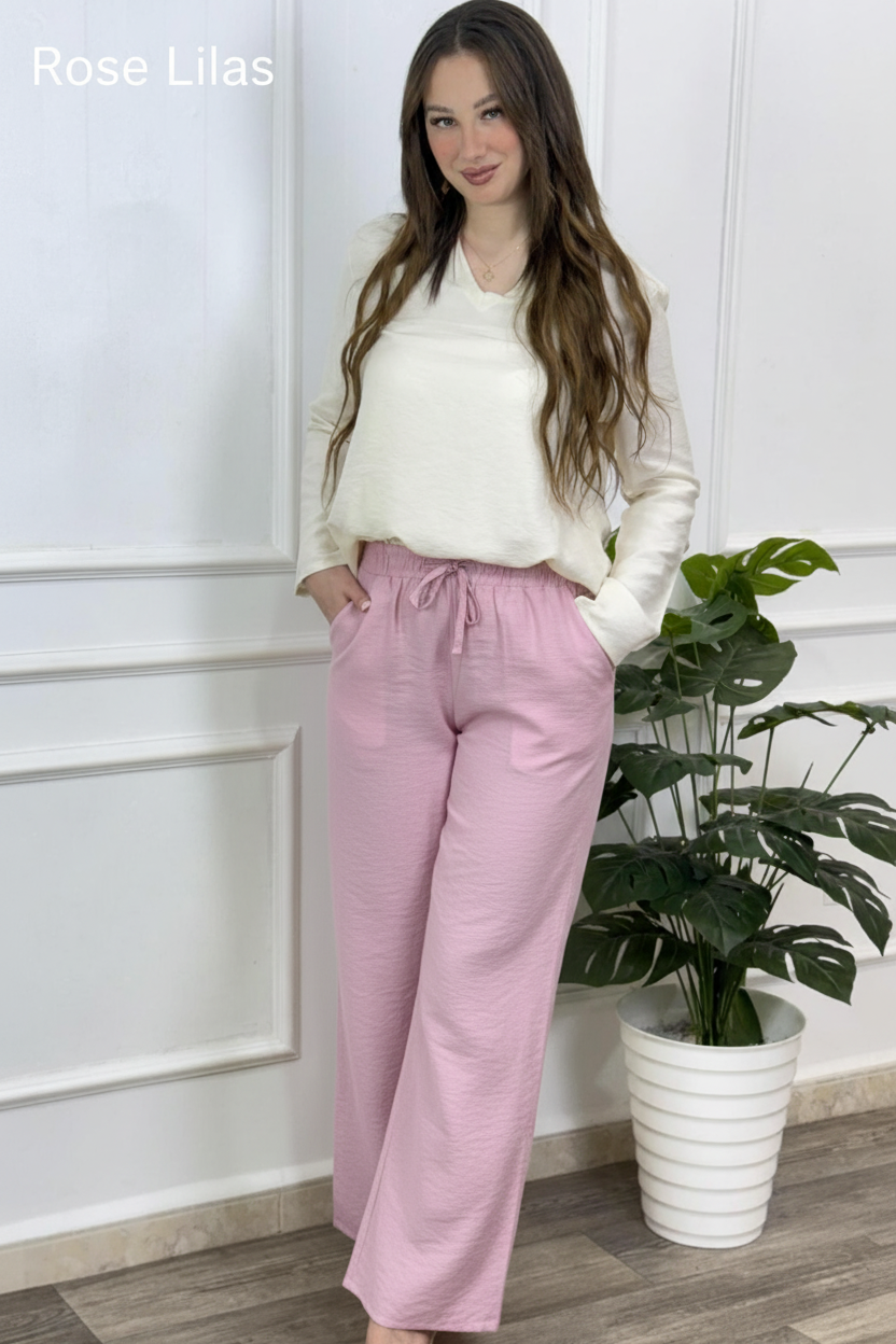 Pantalon Rose Lilas