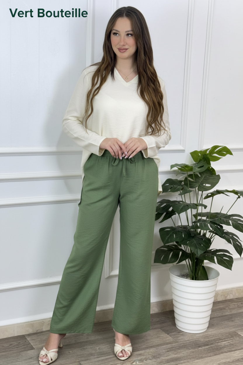 Pantalon Vert Bouteille