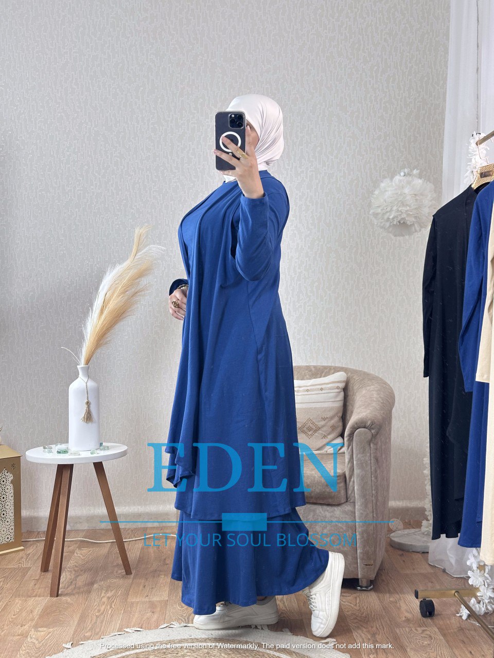 Ensemble gilet-robe coton 100%