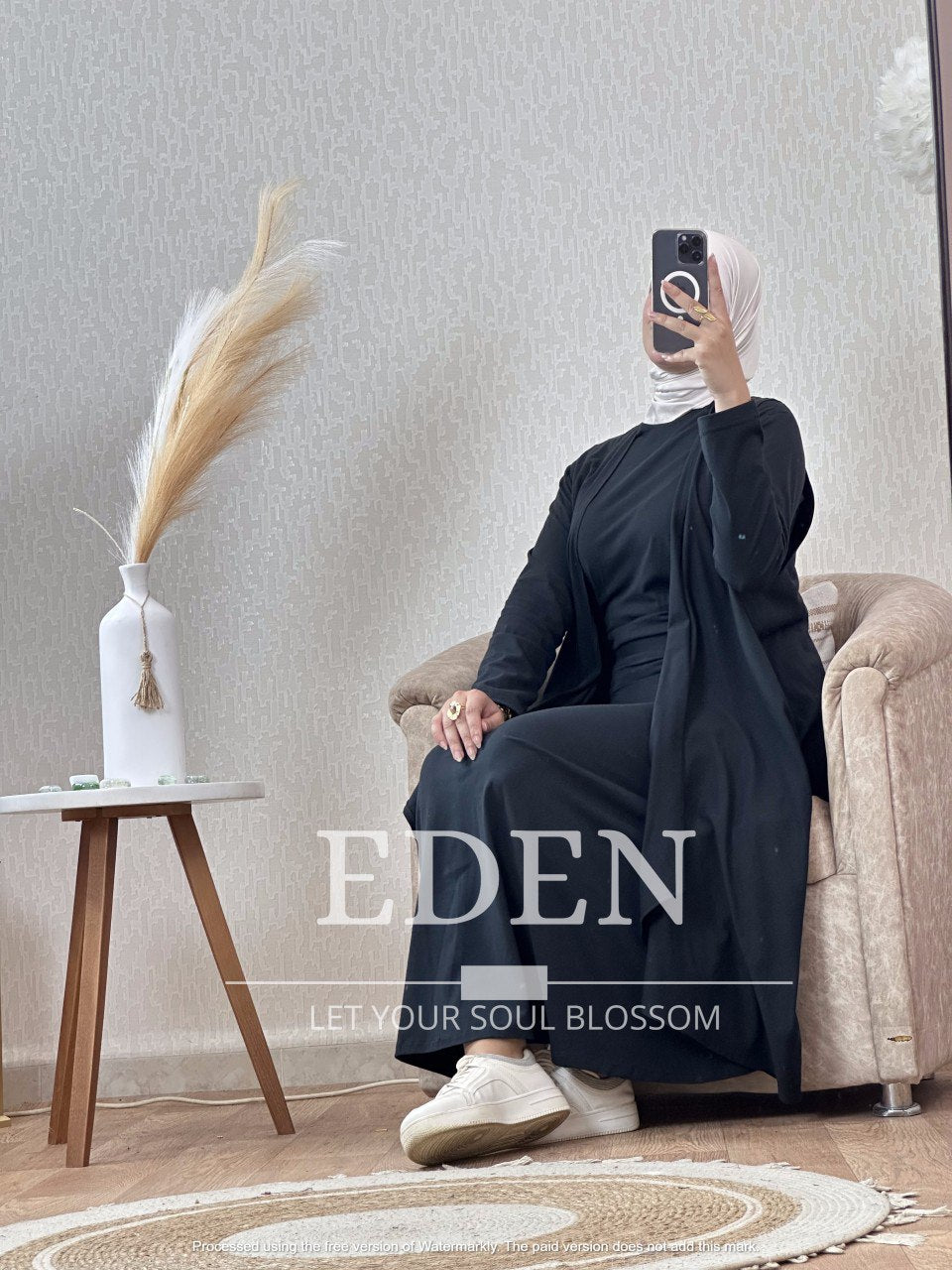 Ensemble gilet-robe coton 100%