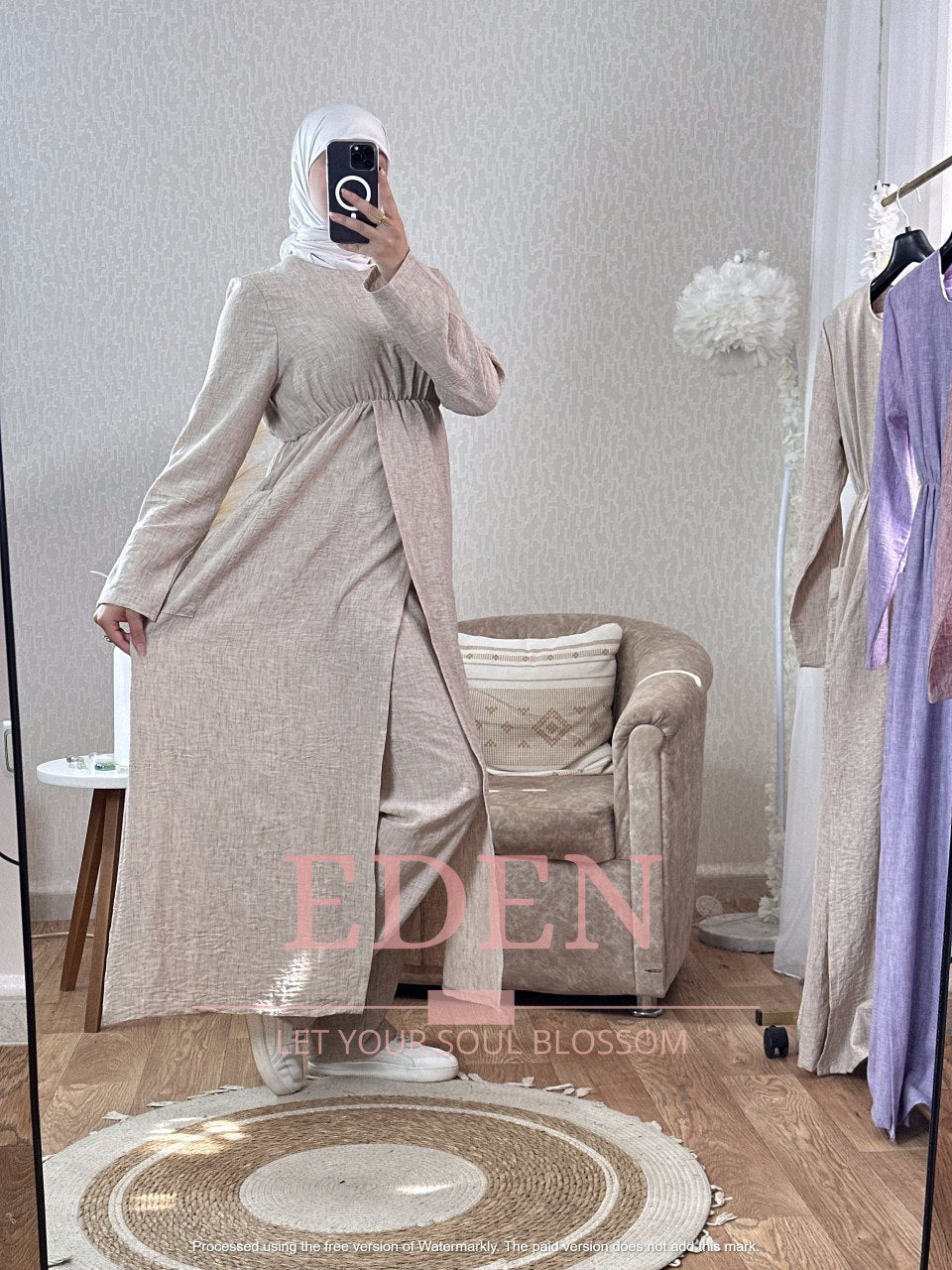 Ensemble Robe et pantalon Lin 100%