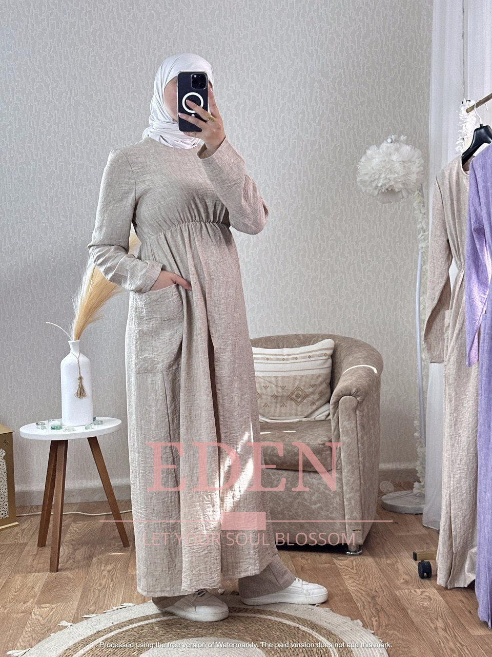 Ensemble Robe et pantalon Lin 100%
