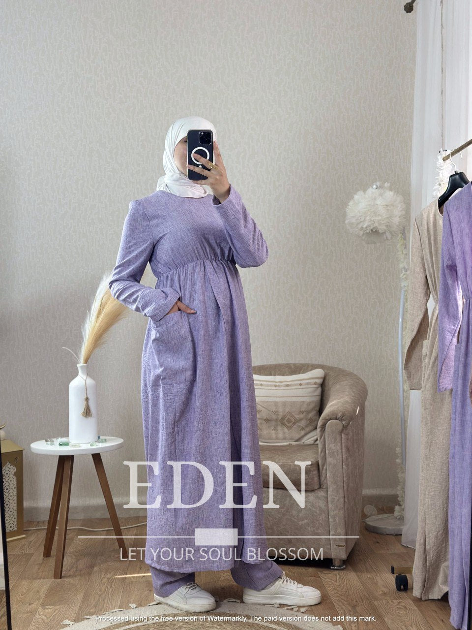 Ensemble Robe et pantalon Lin 100%