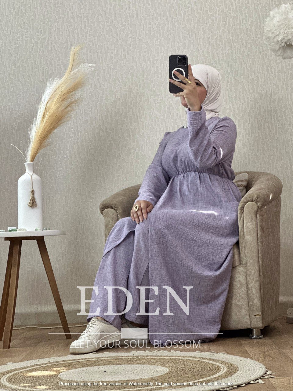 Ensemble Robe et pantalon Lin 100%