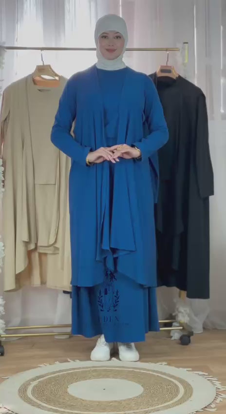 Ensemble gilet-robe coton 100%