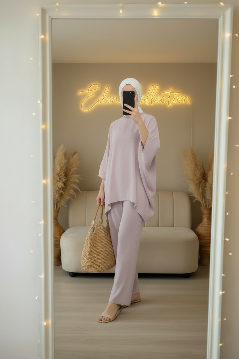 طقم لينان أوفرسايز Ensemble lin oversized