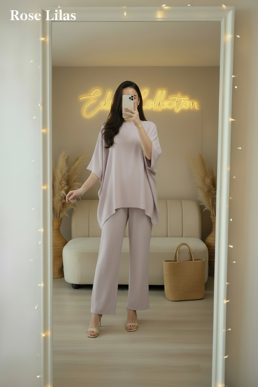 طقم لينان أوفرسايز Ensemble Summer lin oversized