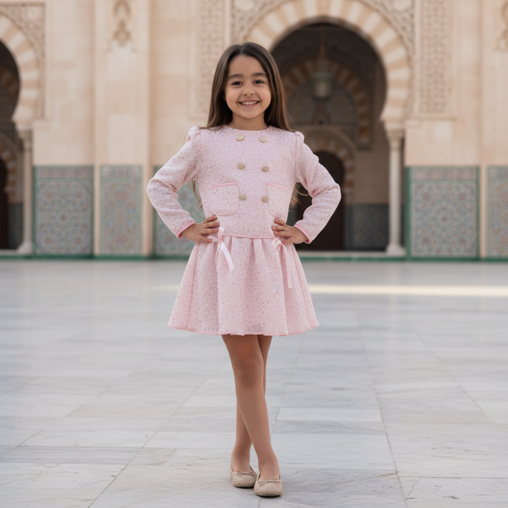 Ensemble Chanel luxe strass-Rose